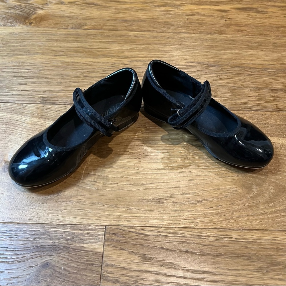 Stelle Black Patent PU Leather Tap Shoes